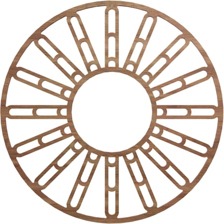 Ekena Millwork Hale Wood Fretwork Pierced Ceiling Medallion, Walnut, 18"OD x 6 1/2"ID x 3/8"T CMWP18X18X0375HHWA